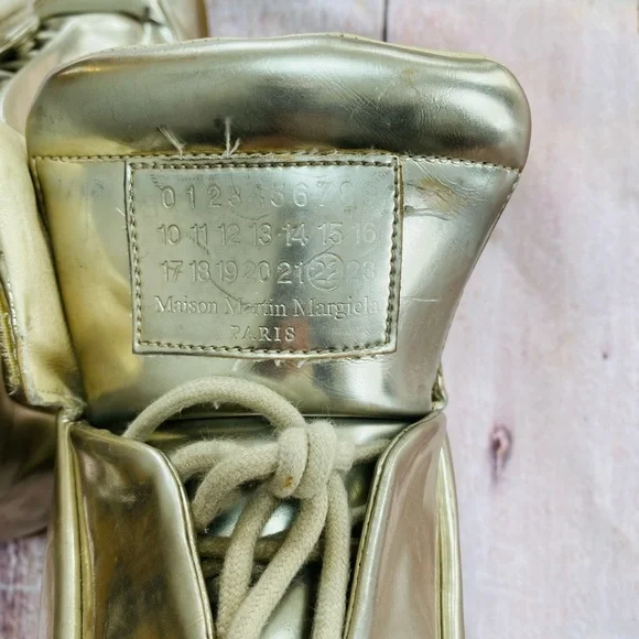 Maison Martin Margiela Gold‎ Sneakers size 38 - Picture 4 of 9
